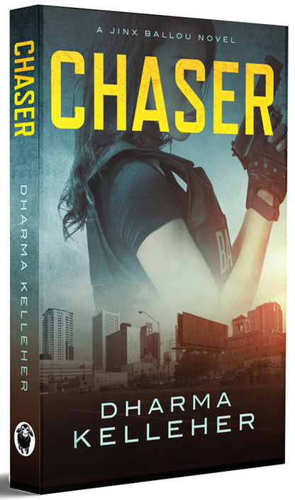 The paperback version of Chaser, jinx ballou book 1