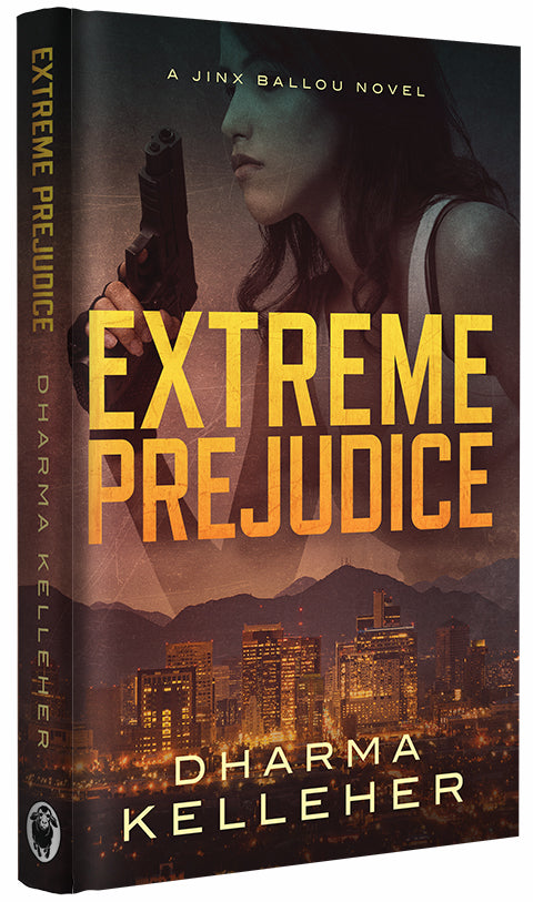 A hardcover version of Extreme Prejudice, book 2 in the Jinx Ballou thriller series.